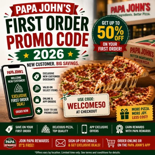 Papa John's promo codes hero image